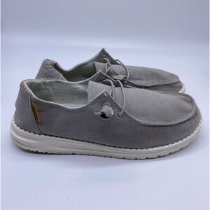 Hey Dude Wendy women light gray shoes size 9